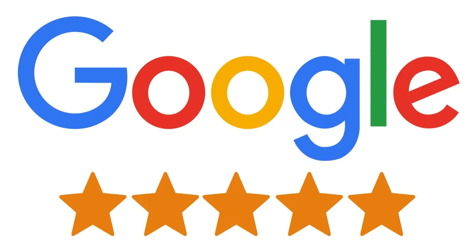 Logo do Google com cinco estrelas